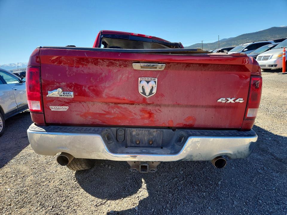 2009 Dodge Ram VIN 1D3HV13T09J519225 COPART salvage auction — ROLLOVER, Mt - Certificate Of Title, sold $1,850 on 2026-08-04 (photo 6)