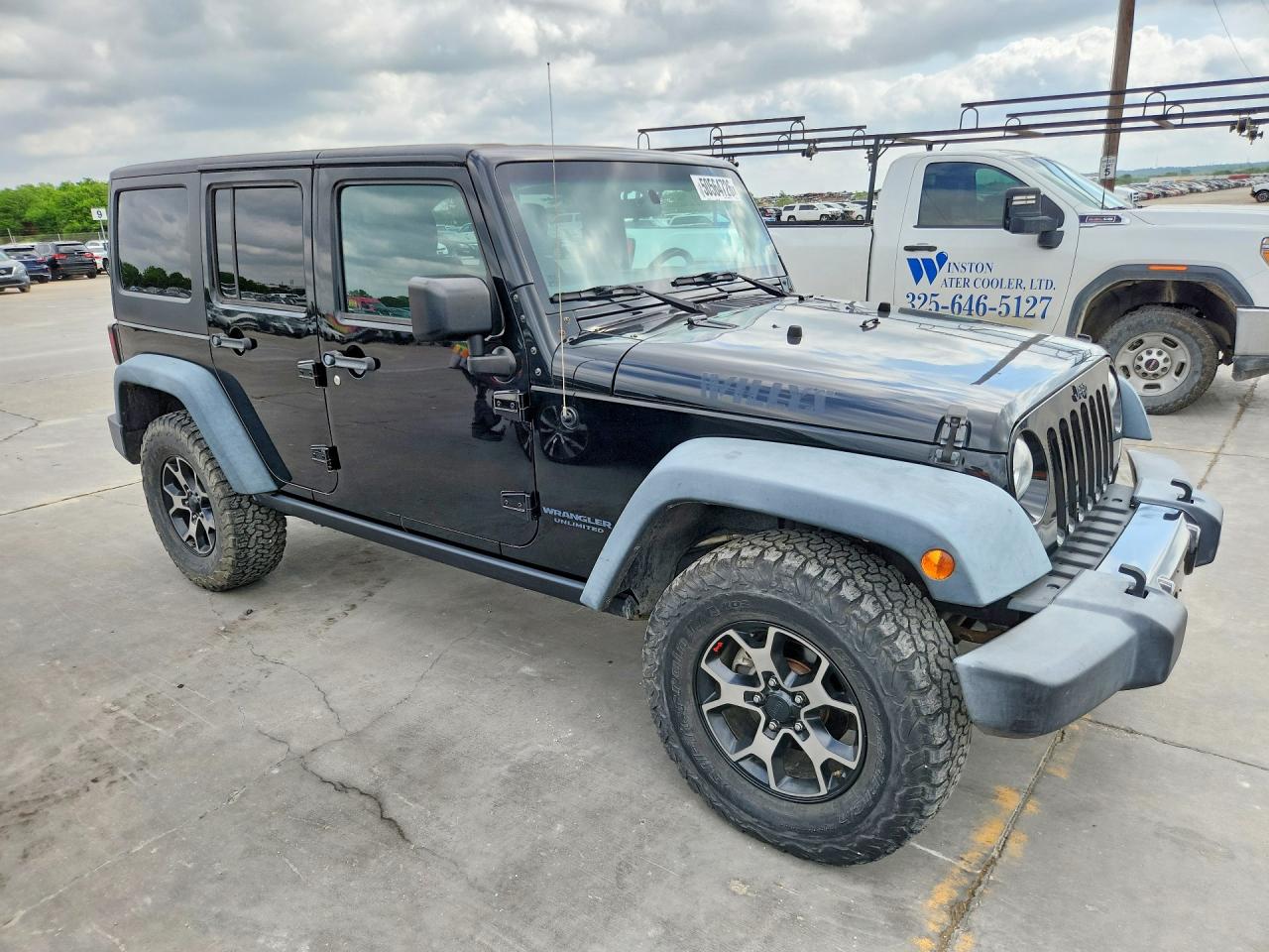 2016 Jeep Wrangler Unlimited VIN 1C4BJWDG7GL103053 COPART salvage auction — Normal Wear, TX - CERT OF TITLE-REBLT SLVG FLOOD (P), sold $7,900 on 2026-07-03 (photo 4)