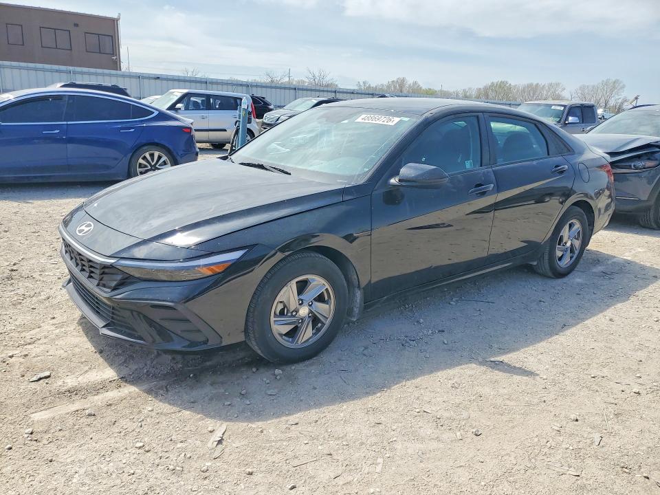 2024 Hyundai Elantra VIN KMHLL4DG2RU743294 COPART salvage auction — HAIL, Ks - Cert Of Title-Salvage, sold $100 on 2026-07-21 (photo 1)