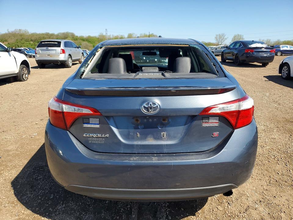 2014 Toyota Corolla VIN 5YFBURHE0EP009893 COPART salvage auction — HAIL, Il - Salvage Certificate, sold $2,750 on 2026-07-08 (photo 6)