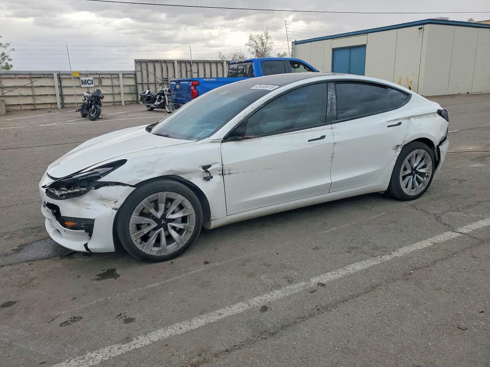 2022 Tesla Model 3 VIN 5YJ3E1EAXNF345101 COPART salvage auction — FRONT END, Tx - Salvage Vehicle Title, sold $175 on 2026-07-31 (photo 1)
