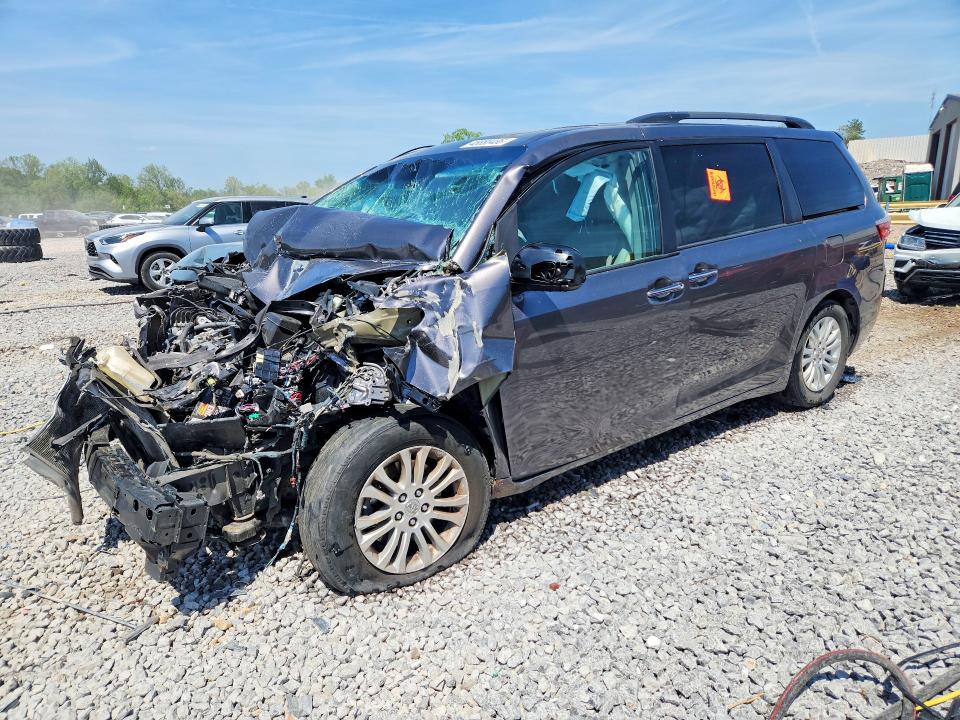2016 Toyota Sienna VIN 5TDYK3DC5GS713552 COPART salvage auction — FRONT END, Al - Cert Of Title-Parts Only Salvg, sold $150 on 2026-07-28 (photo 1)