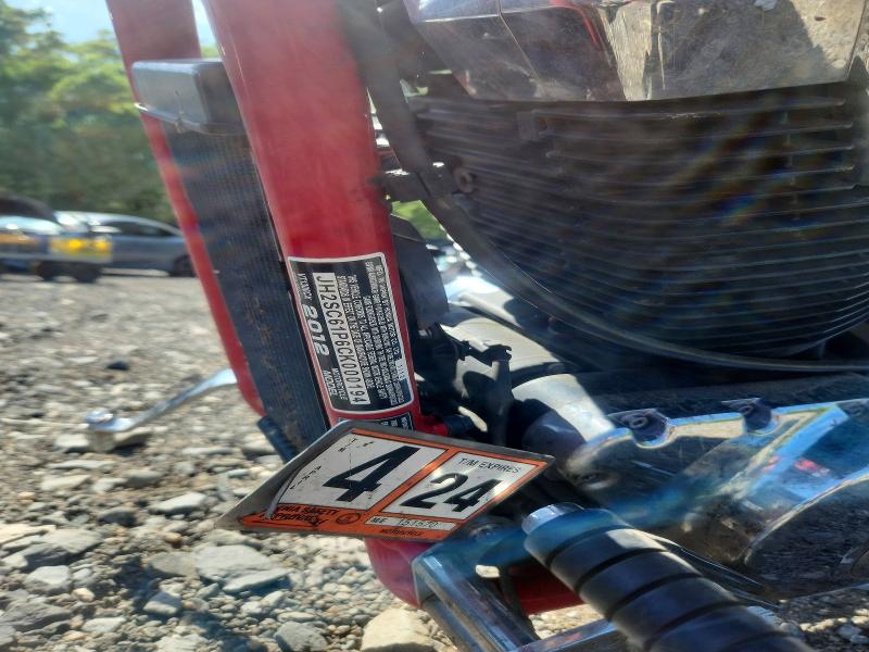 2012 Honda Vt VIN JH2SC61P6CK000194 COPART salvage auction — SIDE, Md - Cert Of Salvage > 75% Damage, sold $600 on 2026-07-09 (photo 8)