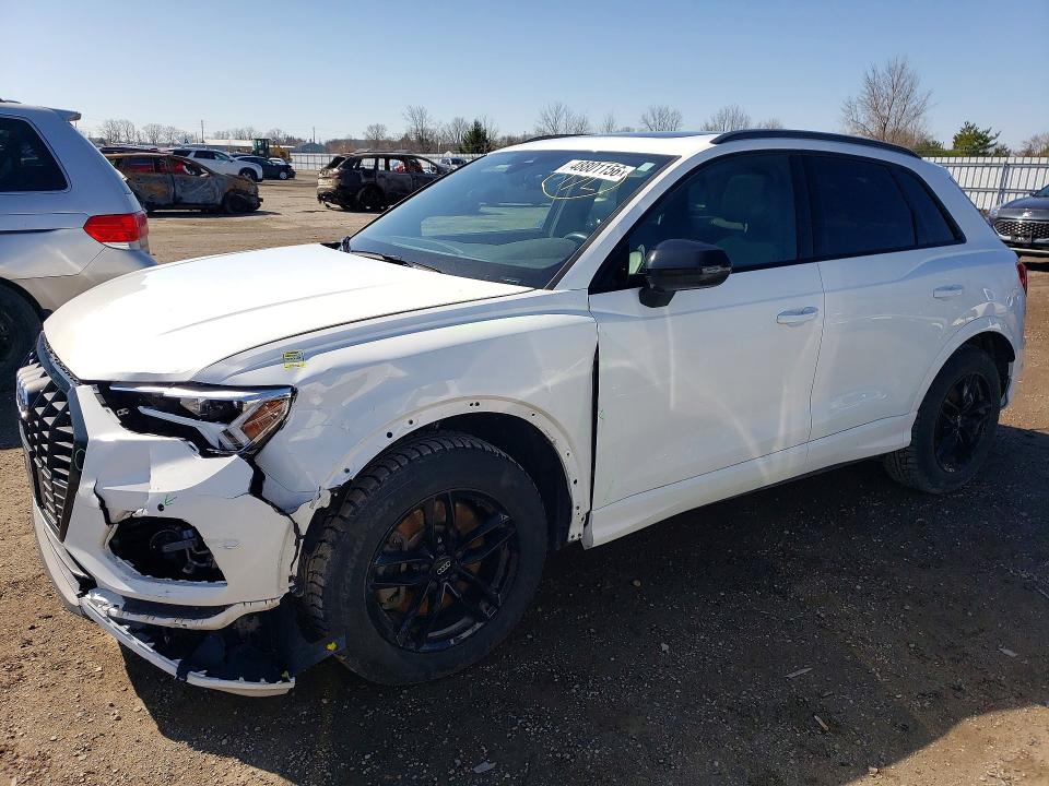 2023 Audi Q3 VIN WA1AECF32P1039485 COPART salvage auction — FRONT END, ON, sold $2,050 on 2026-07-23 (photo 1)
