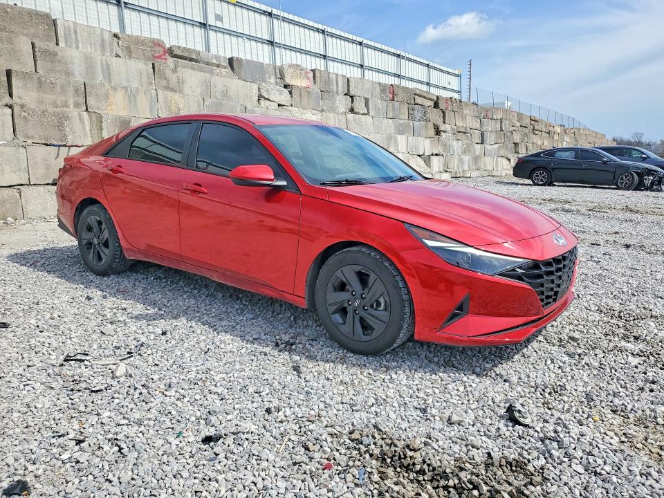 2021 Hyundai Elantra VIN 5NPLS4AG3MH000366 COPART salvage auction — FRONT END, Ky - Cert Of Title-Salvage, sold $5,300 on 2026-07-31 (photo 4)