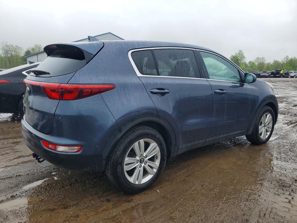 2018 Kia Sportage VIN KNDPM3AC1J7475579 COPART salvage auction — HAIL, OH - CERT OF TITLE-SALVAGE, sold $3,300 on 2026-07-06 (photo 3)
