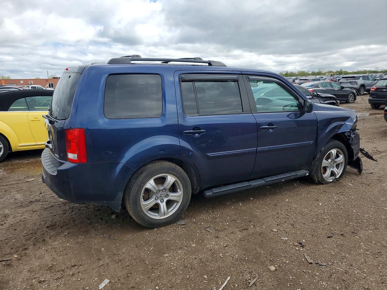 2014 Honda Pilot VIN 5FNYF4H56EB052041 COPART salvage auction — Front End, IL - SALVAGE CERTIFICATE, sold $2,700 on 2026-06-23 (photo 3)
