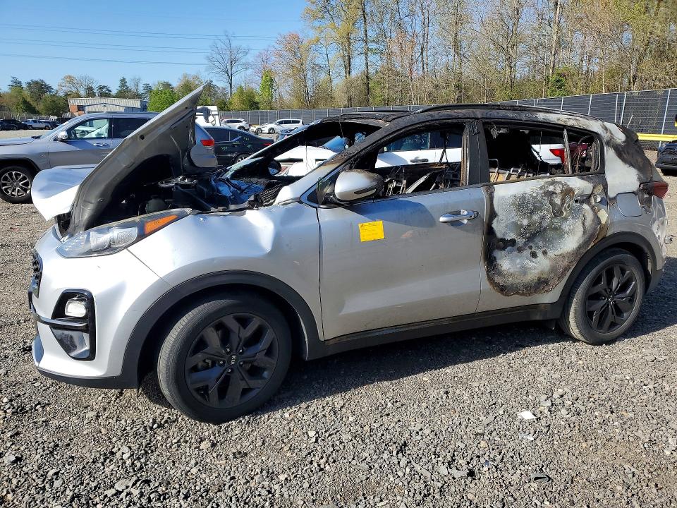 2020 Kia Sportage VIN KNDP63AC6L7657503 COPART salvage auction — Burn Interior, MD - CERT OF SALVAGE > 75% DAMAGE, sold $1,550 on 2026-07-24 (photo 1)