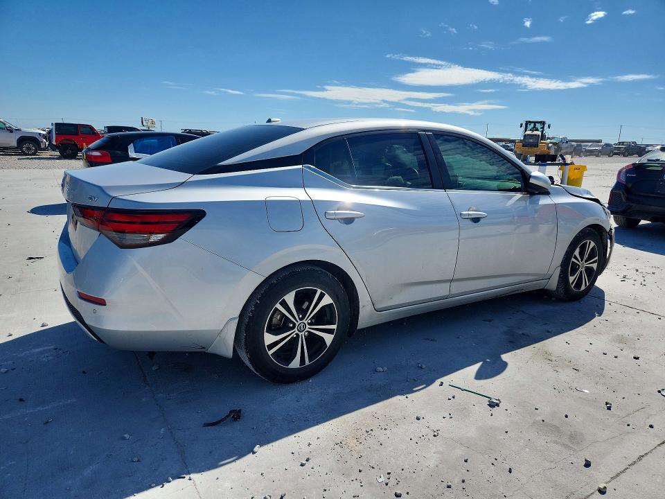 2022 Nissan Sentra VIN 3N1AB8CV5NY205415 COPART salvage auction — FRONT END, Tx - Salvage Vehicle Title, sold $4,300 on 2026-07-03 (photo 3)