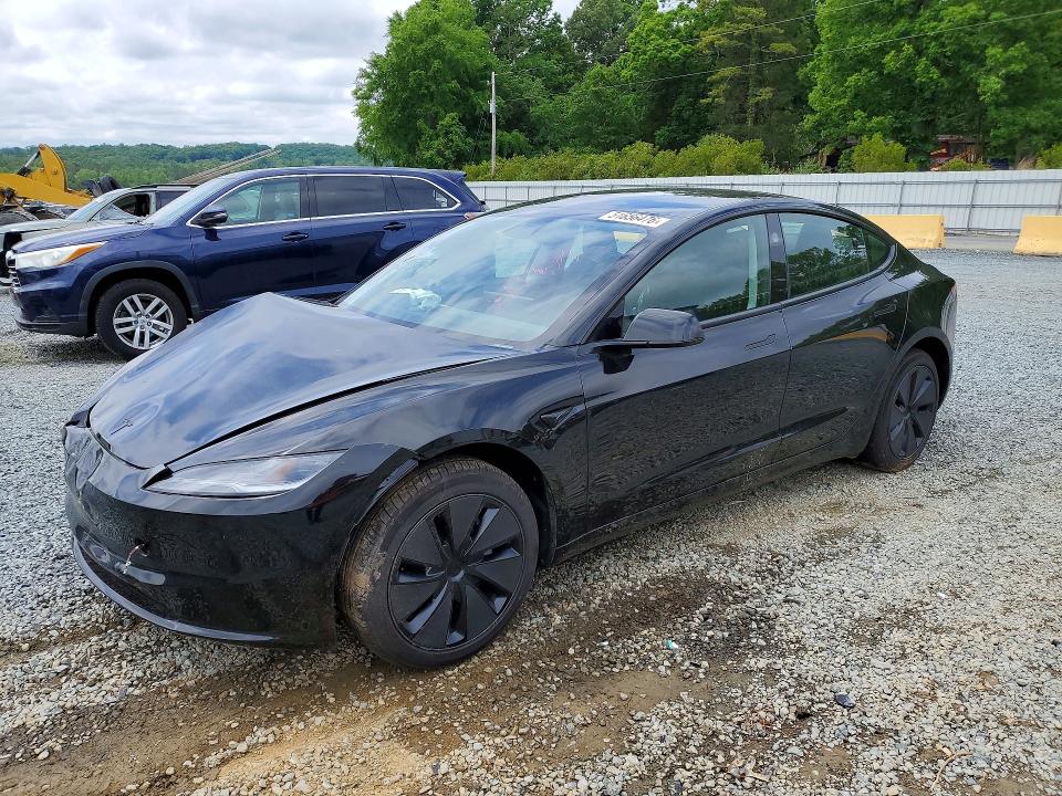 2026 Tesla Model 3 VIN 5YJ3E1EA6TF125743 COPART salvage auction — FRONT END, Nc - Salvage Certificate Of Title, sold $15,400 on 2026-07-16 (photo 1)