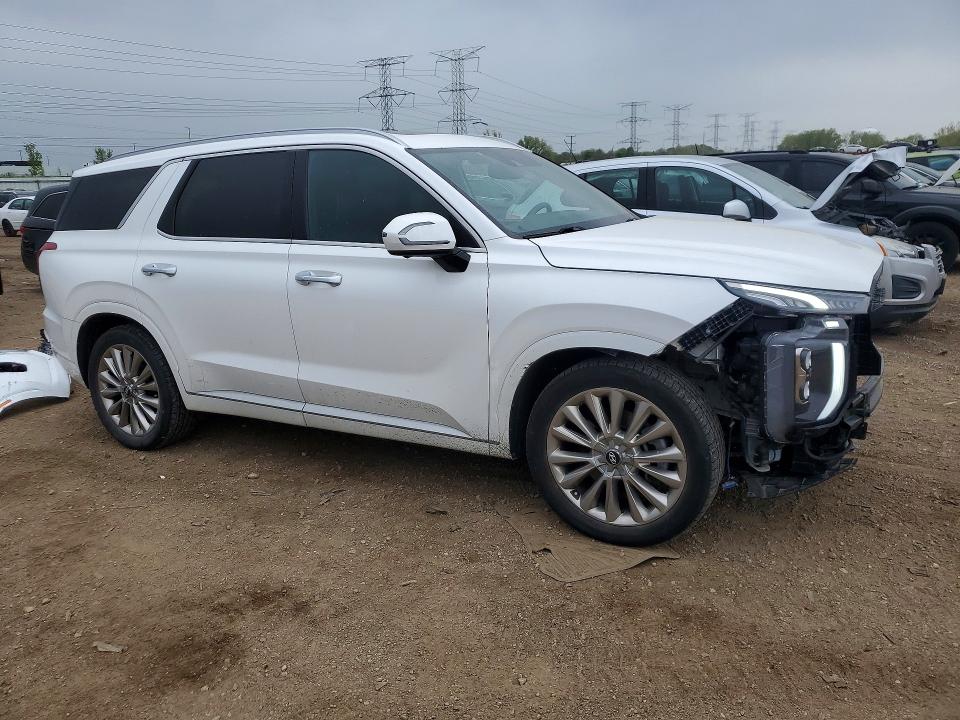 2020 Hyundai Palisade VIN KM8R5DHE8LU165996 COPART salvage auction — FRONT END, Il - Salvage Certificate, sold $8,600 on 2026-07-14 (photo 4)