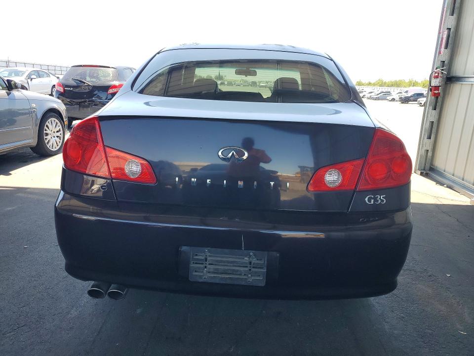 2005 Infiniti G35 VIN JNKCV51E85M201522 COPART salvage auction — FRONT END, Ca - Salvage Certificate, sold $525 on 2026-07-09 (photo 6)
