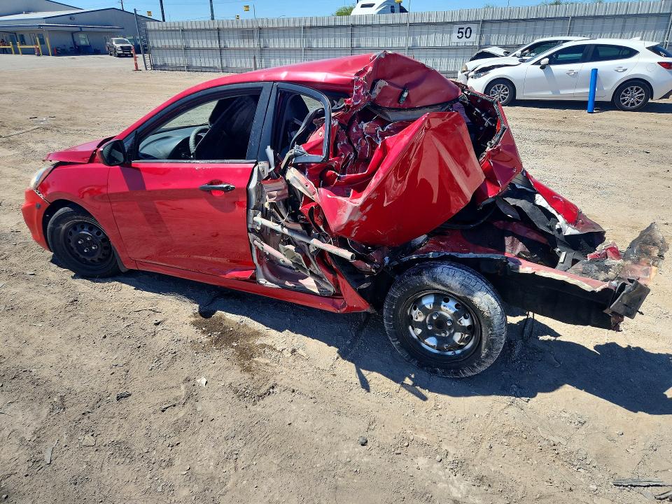 2012 Hyundai Accent VIN KMHCT4AE1CU231777 COPART salvage auction — REAR END, Nv - Non-Repairable Vehicle Cert, sold $125 on 2026-07-07 (photo 2)