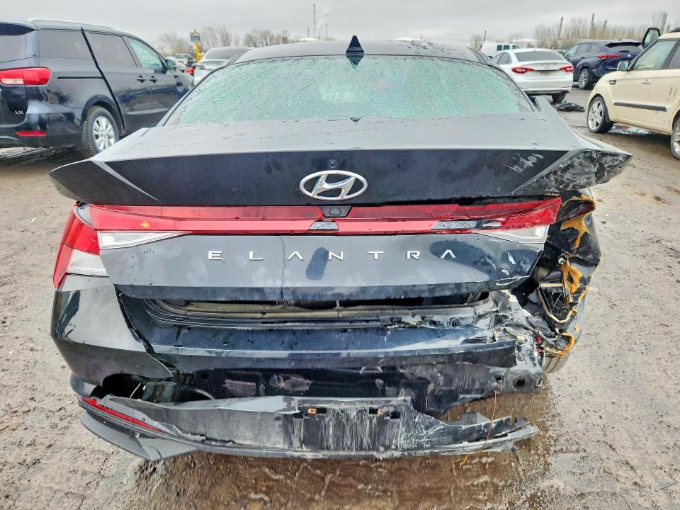 2022 Hyundai Elantra VIN KMHLM4AGXNU355404 COPART salvage auction — REAR END, Qc - Gravement Accidente, sold $1,350 on 2026-07-28 (photo 6)