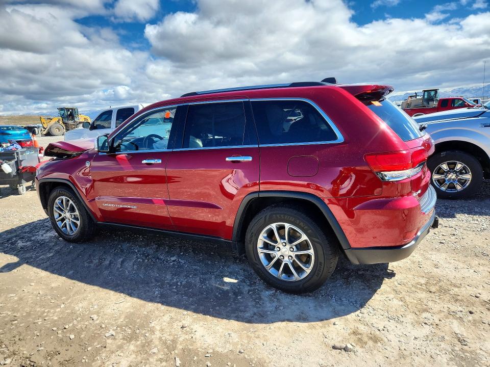 2014 Jeep Cherokee VIN 1C4RJFBG5EC350182 COPART salvage auction — FRONT END, Ut - Salvage Certificate, sold $2,300 on 2026-07-31 (photo 2)