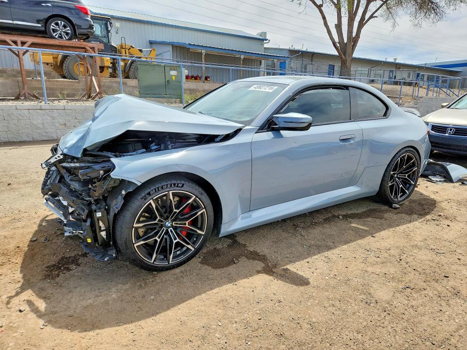 2023 BMW M2 VIN 3MF13DM02P8D58453 COPART salvage auction — FRONT END, Nm - Cert Of Title-Salvage, sold $17,100 on 2026-07-30 (photo 1)