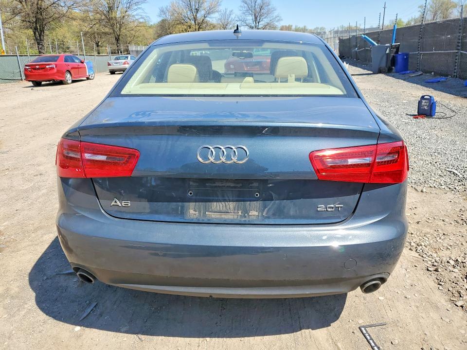 2012 Audi A6 VIN WAUDFAFCXCN131772 COPART salvage auction — FRONT END, Salvage Title, sold $425 on 2026-07-09 (photo 6)