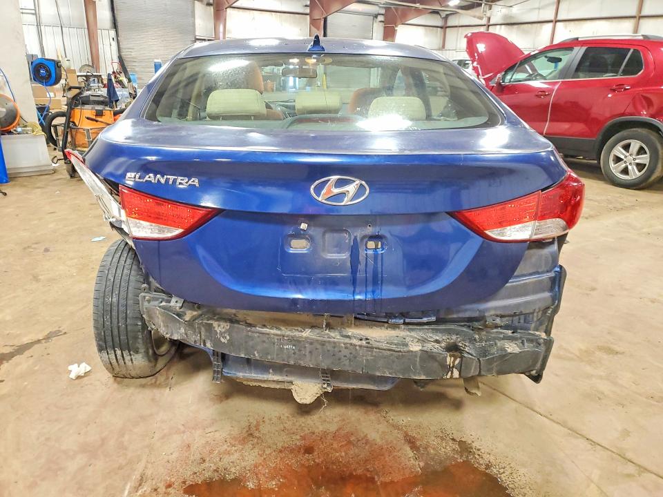 2013 Hyundai Elantra VIN KMHDH4AE4DU536147 COPART salvage auction — REAR END, Mi - Certificate Of Title, sold $200 on 2026-07-10 (photo 6)