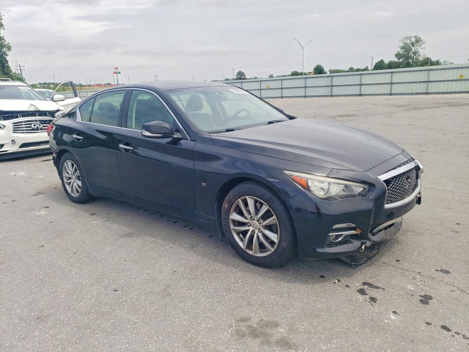 2014 Infiniti Q50 VIN JN1BV7AR8EM698229 COPART salvage auction — FRONT END, Nc - Salvage Certificate Of Title, sold $3,050 on 2026-07-02 (photo 4)