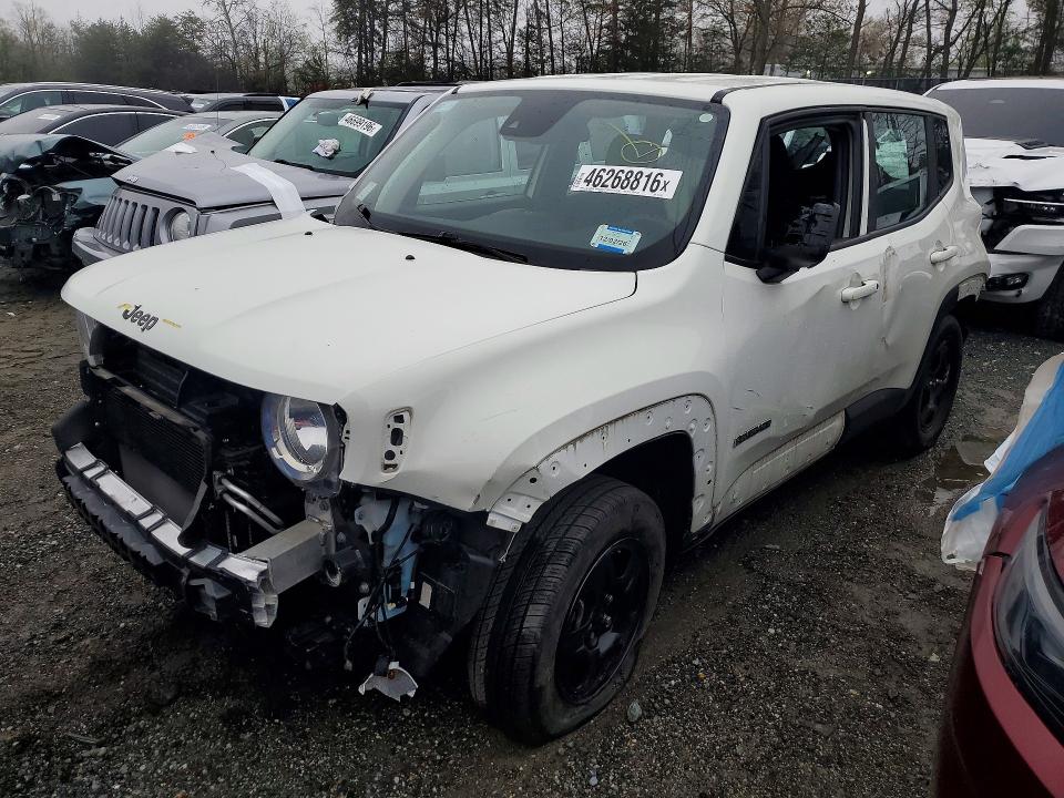 2022 Jeep Renegade VIN ZACNJDA10NPN51562 COPART salvage auction — ALL OVER, MD - CERT OF SALVAGE > 75% DAMAGE, sold $2,000 on 2026-08-14 (photo 1)