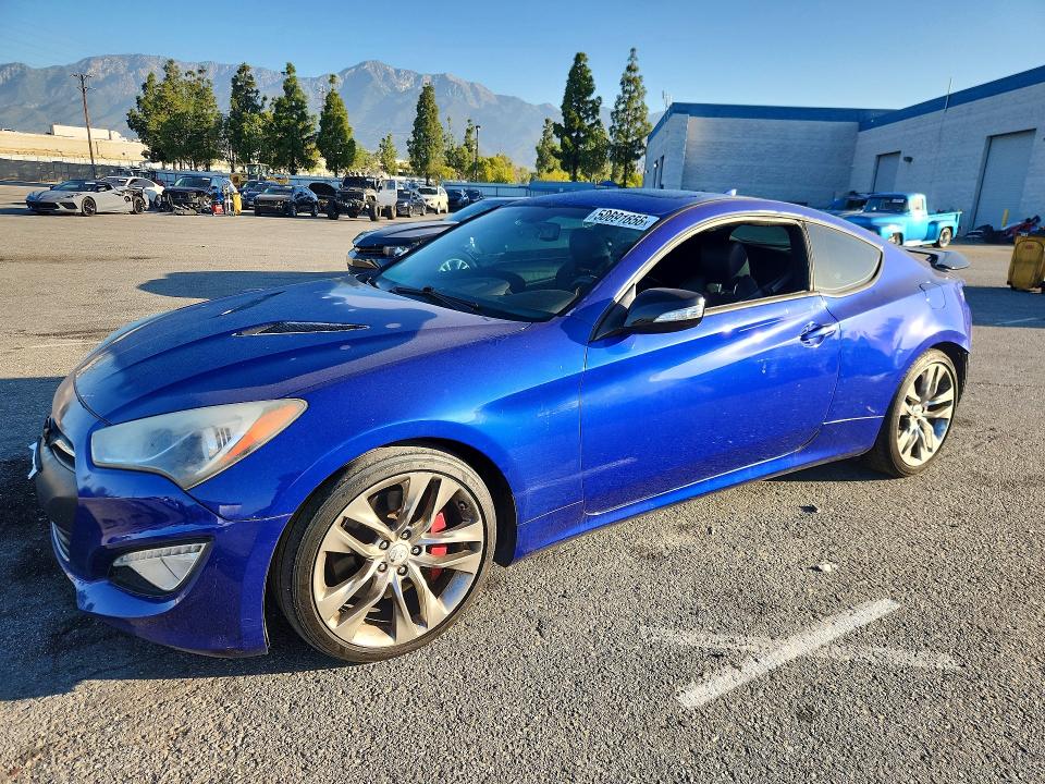 2013 Hyundai Genesis VIN KMHHU6KJ8DU105802 COPART salvage auction — REAR END, Salvage Title, sold $150 on 2026-07-23 (photo 1)