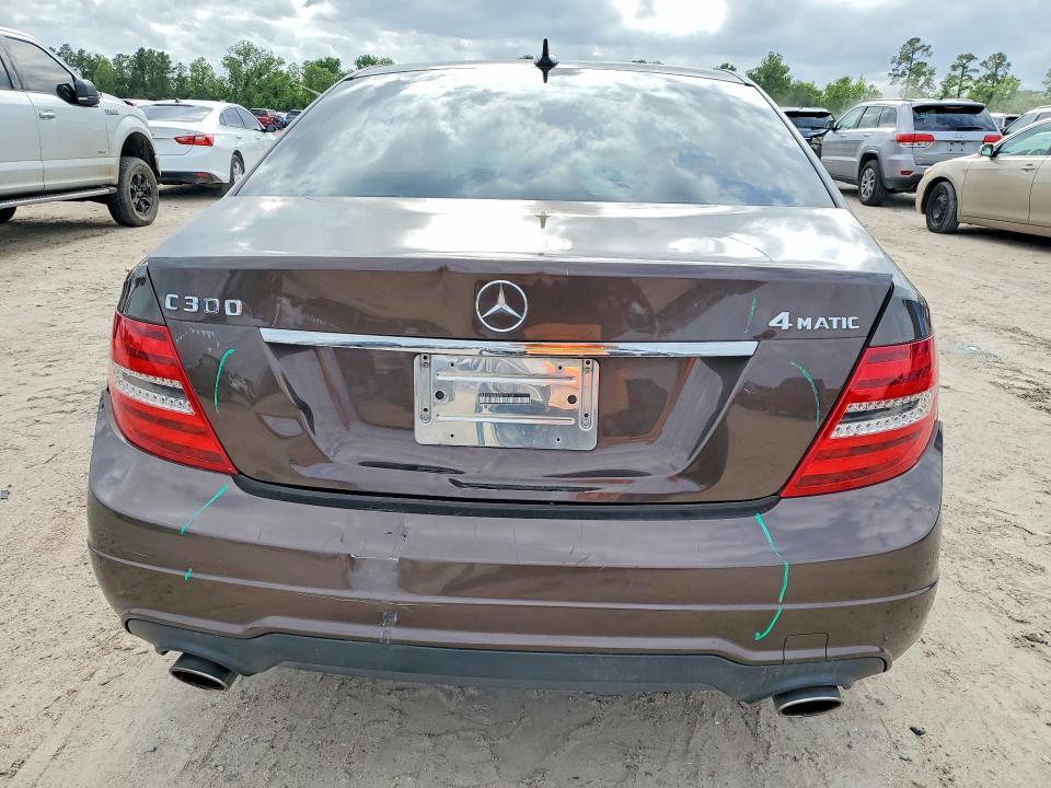 2013 Mercedes-benz C-klasse VIN WDDGF8AB3DA776169 COPART salvage auction — FRONT END, Tx - Salvage Vehicle Title, sold $1,300 on 2026-07-10 (photo 6)