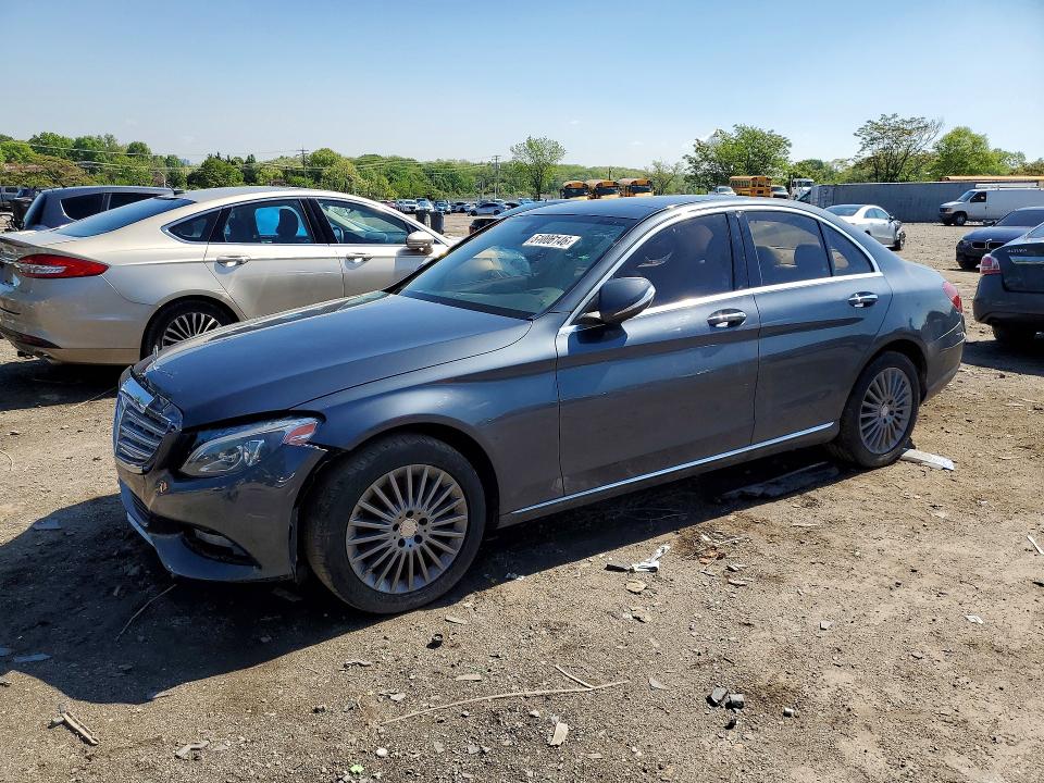 2015 Mercedes-benz C-klasse VIN 55SWF4KB8FU024831 COPART salvage auction — FRONT END, Wv - Certificate Of Title, sold $3,800 on 2026-07-09 (photo 1)