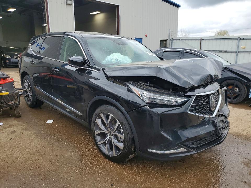 2024 Acura Mdx VIN 5J8YE1H41RL023656 COPART salvage auction — FRONT END, Il - Salvage Certificate, sold $9,100 on 2026-07-02 (photo 4)