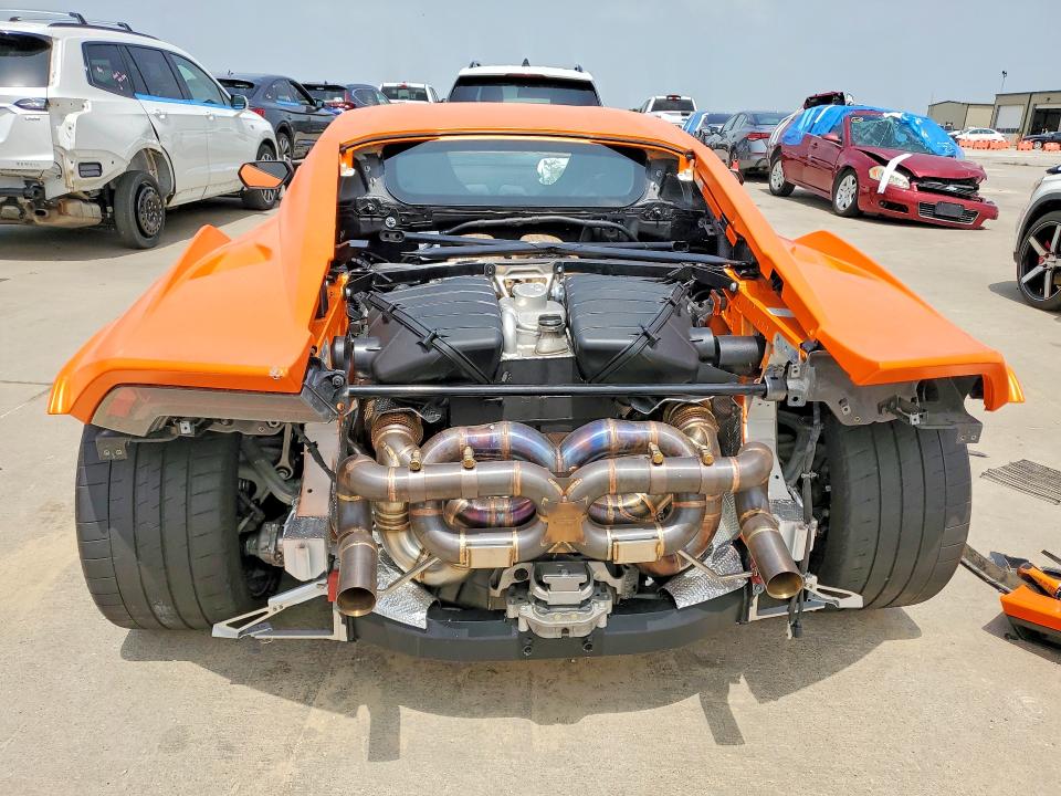 2023 Lamborghini Huracan VIN ZHWUA6ZX1PLA25445 COPART salvage auction — FRONT END, Tx - Salvage Vehicle Title, sold $126,000 on 2026-08-10 (photo 6)
