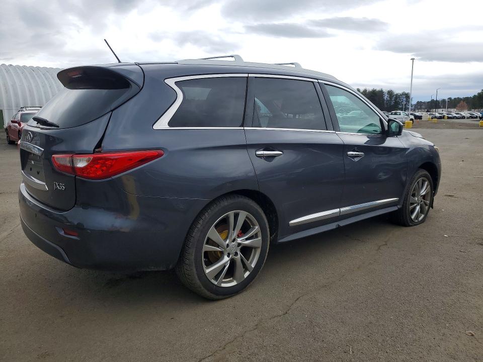 2013 Infiniti Jx35 VIN 5N1AL0MM1DC317262 COPART salvage auction — FRONT END, Ct - Certificate Of Title (P), sold $2,300 on 2026-07-27 (photo 3)