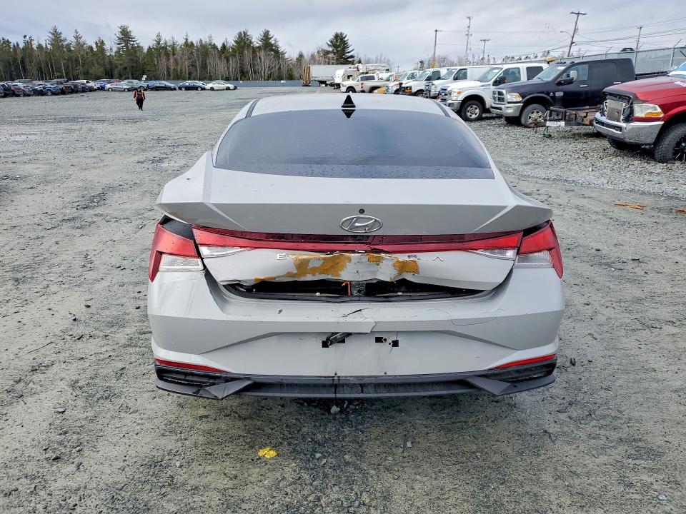 2021 Hyundai Elantra VIN KMHLM4AG2MU152909 COPART salvage auction — BURN, Ns - Cert Of Reg - Non-Repairable, sold $475 on 2026-07-09 (photo 6)