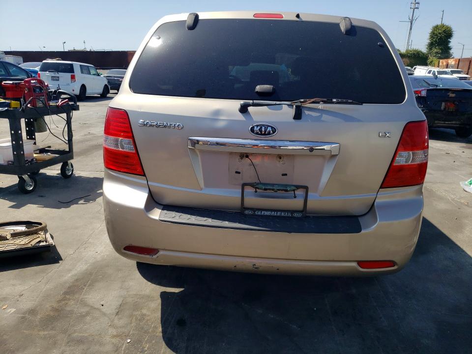 2008 Kia Sorento VIN KNDJD735785811947 COPART salvage auction — FRONT END, Ca - Salvage Certificate, sold $450 on 2026-07-15 (photo 6)