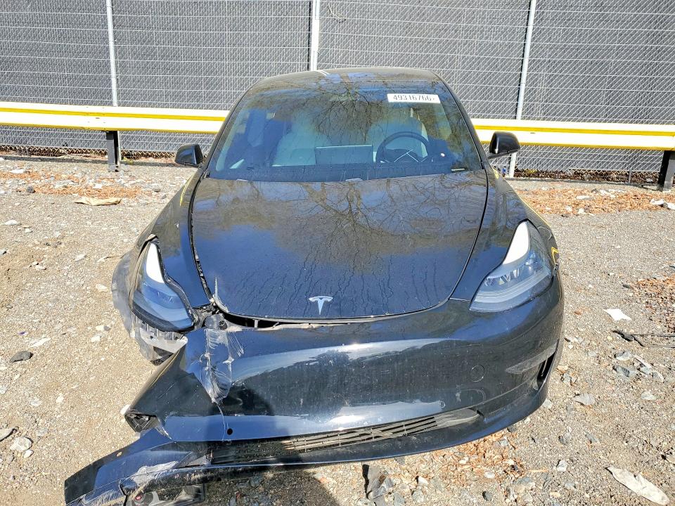 2021 Tesla Model 3 VIN 5YJ3E1EC8MF049493 COPART salvage auction — FRONT END, Md - Cert Of Salvage < 75% Damage, sold $8,300 on 2026-07-07 (photo 5)
