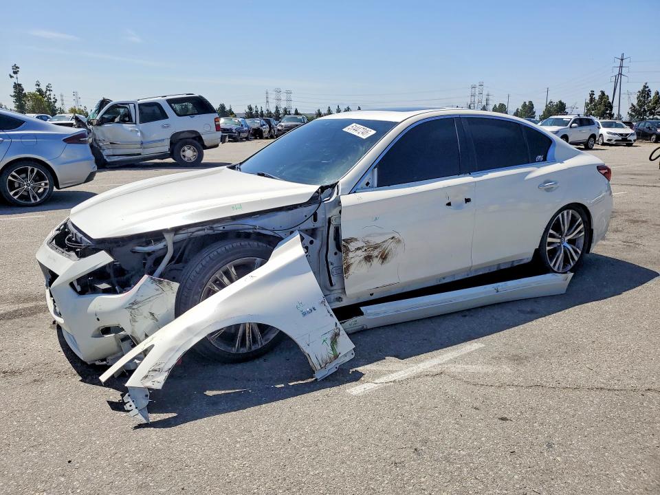 2019 Infiniti Q50 VIN JN1EV7AR1KM553333 COPART salvage auction — UNDERCARRIAGE, Ca - Salvage Certificate, sold $5,300 on 2026-07-07 (photo 1)