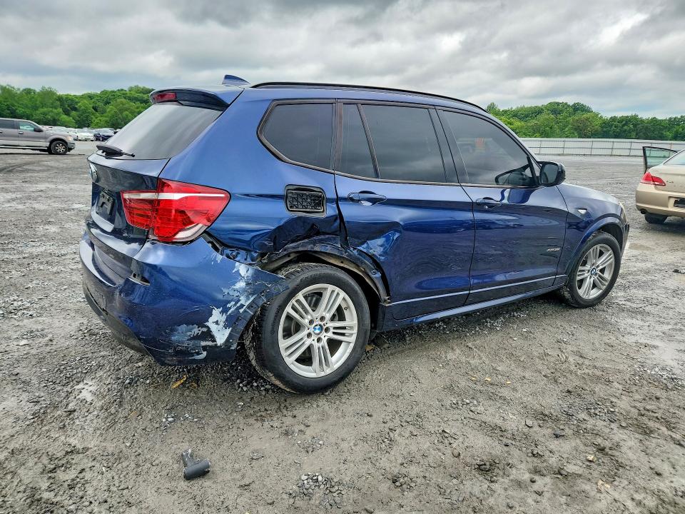 2012 BMW X3 VIN 5UXWX5C57CL718298 COPART salvage auction — REAR END, Nc - Salvage Certificate Of Title, sold $1,700 on 2026-07-29 (photo 3)