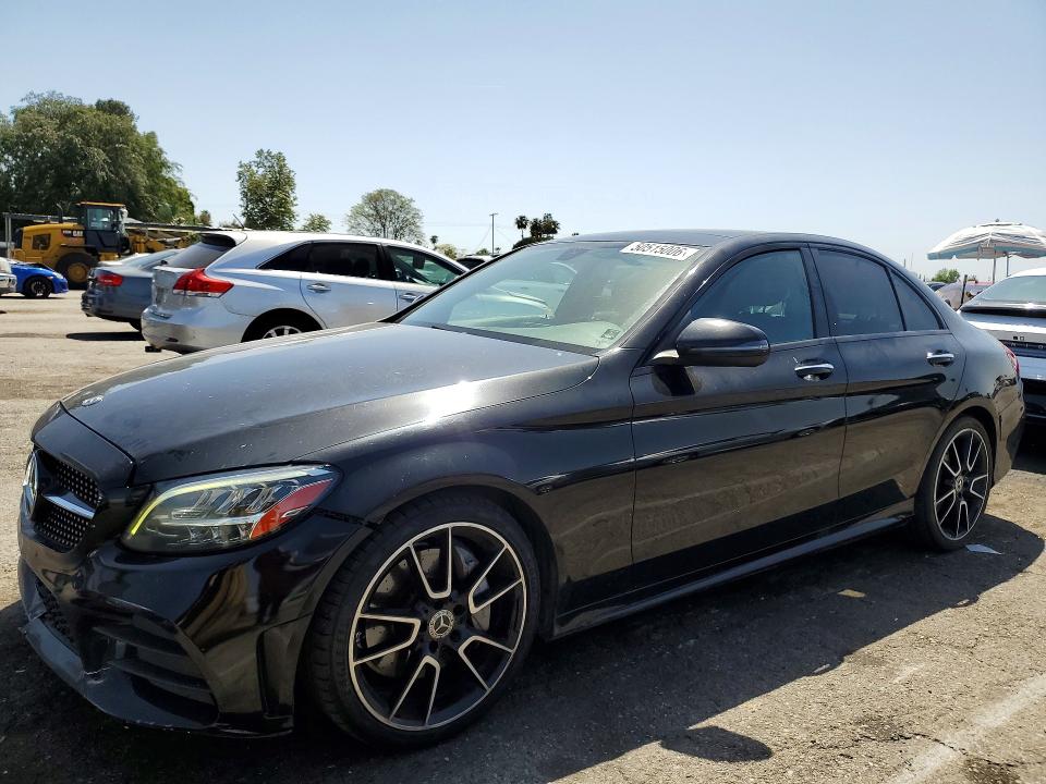 2019 Mercedes-benz C-klasse VIN WDDWF8DB5KR457085 COPART salvage auction — FRONT END, Ca - Salvage Certificate, sold $6,800 on 2026-07-02 (photo 1)
