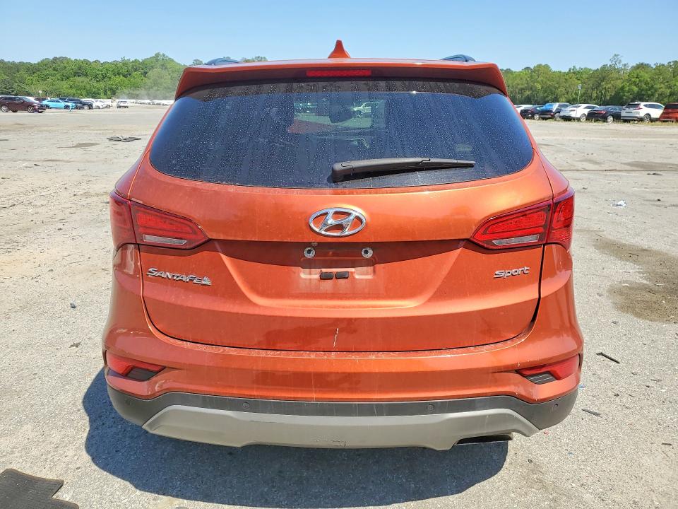 2017 Hyundai Santa fe VIN 5XYZU3LB4HG498493 COPART salvage auction — FRONT END, Ga - Cert Of Title-Salvage, sold $2,200 on 2026-07-13 (photo 6)