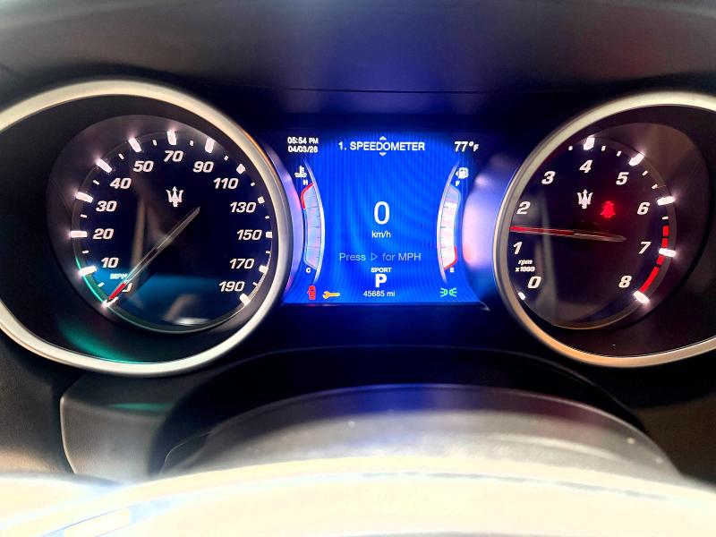 2014 Maserati Ghibli VIN ZAM57RTA9E1112724 COPART salvage auction — DAMAGE HISTORY, Co - Salvage Title (P), sold $17,600 on 2026-07-10 (photo 8)