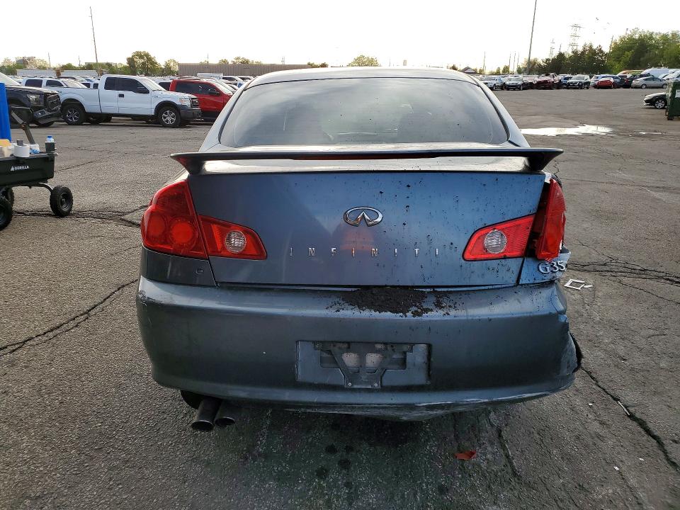 2006 Infiniti G VIN JNKCV51F16M610925 COPART salvage auction — FRONT END, CO - PUBLIC - SALVAGE TITLE, sold $350 on 2026-07-02 (photo 6)