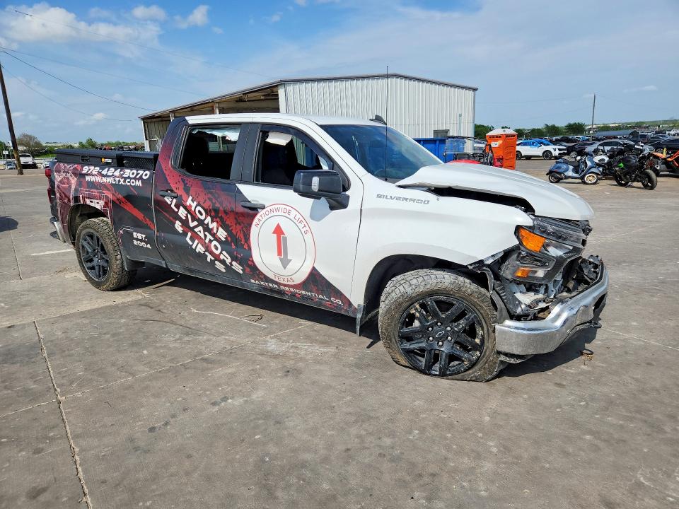 2024 Chevrolet Silverado 1500 VIN 1GCPAAEK0RZ171366 COPART salvage auction — Front End, TX - SALVAGE VEHICLE TITLE, sold $5,900 on 2026-04-27 (photo 4)