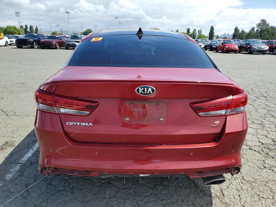 2018 Kia Optima VIN 5XXGT4L32JG241044 COPART salvage auction — FRONT END, CA - SALVAGE CERTIFICATE, sold $500 on 2026-07-24 (photo 6)