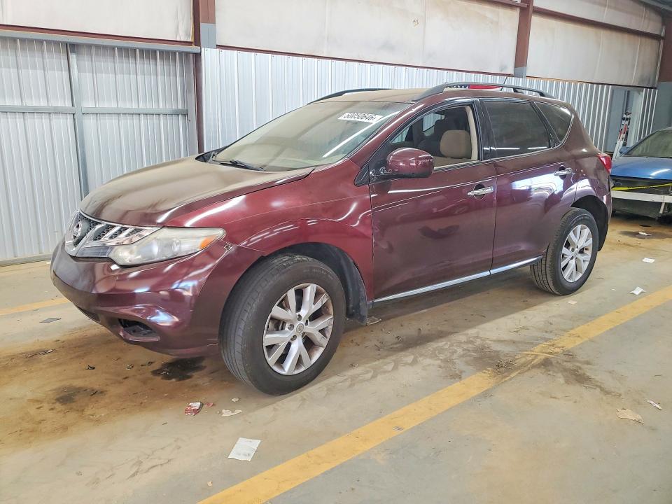 2014 Nissan Murano VIN JN8AZ1MU3EW412810 COPART salvage auction — FRONT END, Nc - Salvage Certificate Of Title, sold $375 on 2026-07-08 (photo 1)