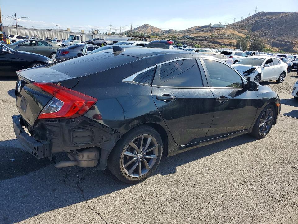 2019 Honda Civic VIN JHMFC1F39KX002542 COPART salvage auction — REAR END, Salvage Title, sold $5,500 on 2026-07-16 (photo 3)