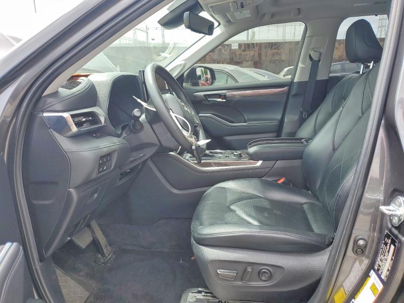 2023 Toyota Highlander VIN 5TDKDRBH5PS015184 COPART salvage auction — FRONT END, Ca - Salvage Certificate, sold $16,500 on 2026-07-10 (photo 7)