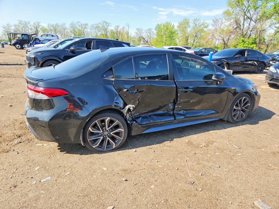 2020 Toyota Corolla VIN 5YFP4RCE7LP029441 COPART salvage auction — SIDE, MD - CERT OF SALVAGE > 75% DAMAGE, sold $3,600 on 2026-07-30 (photo 3)