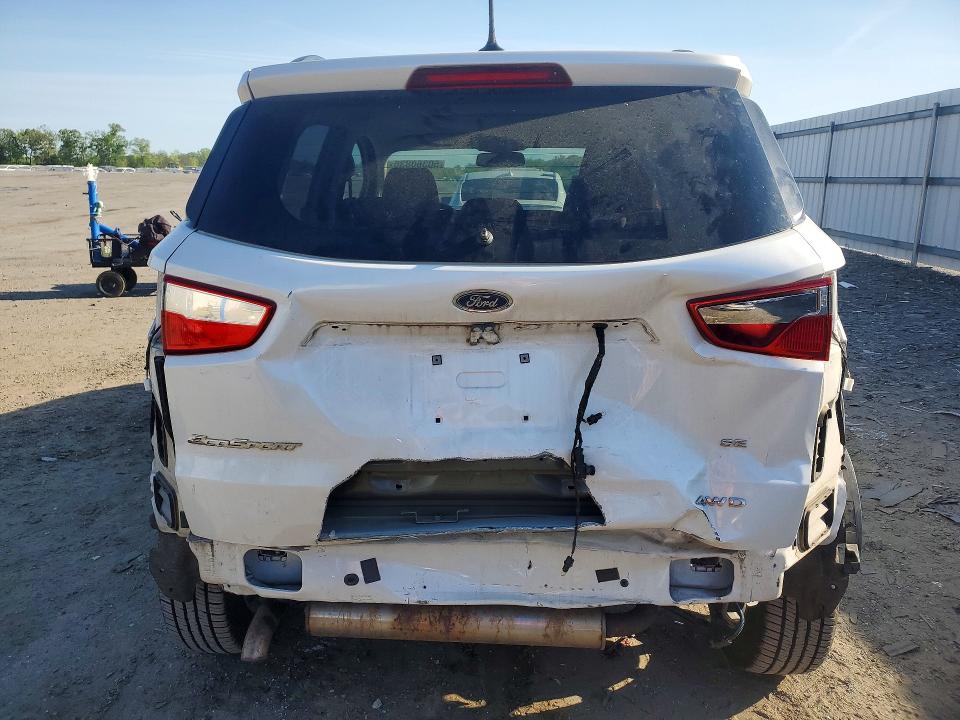 2018 Ford Ecosport VIN MAJ6P1UL5JC200698 COPART salvage auction — REAR END, Salvage Title, sold $2,100 on 2026-07-22 (photo 6)