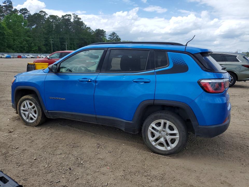2018 Jeep Compass VIN 3C4NJCAB0JT255109 COPART salvage auction — MECHANICAL, La - Certificate Of Title, sold $1,200 on 2026-07-09 (photo 2)