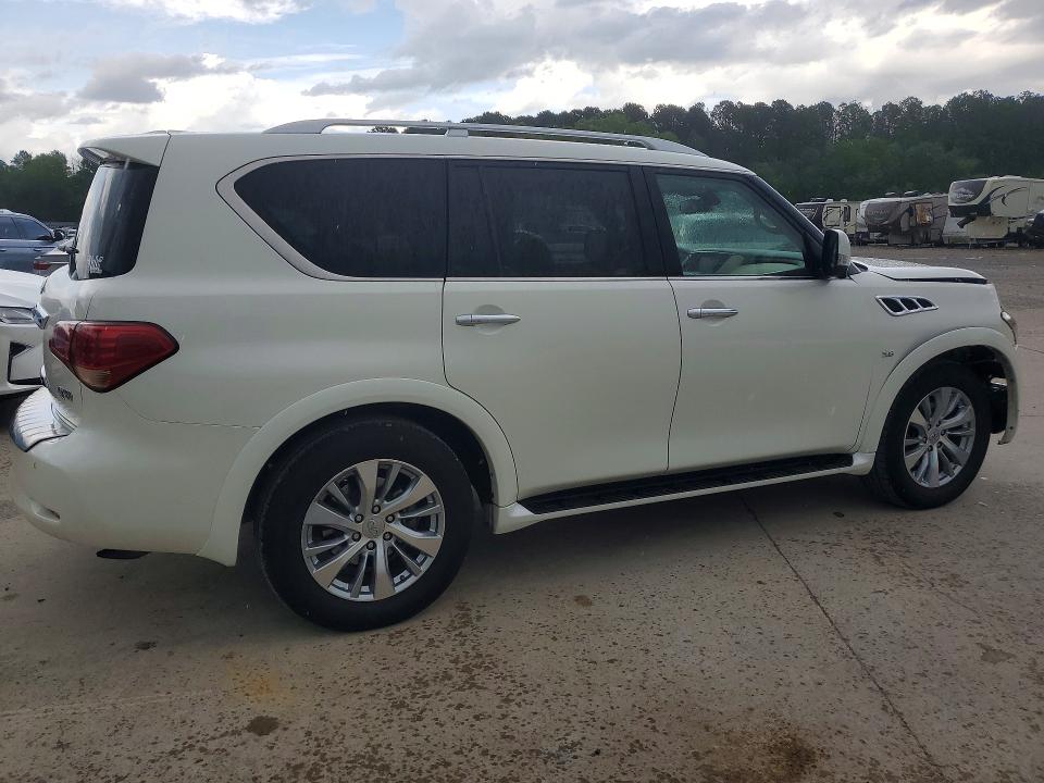 2017 Infiniti Qx80 VIN JN8AZ2NF6H9640843 COPART salvage auction — FRONT END, Ms - Cert Of Title-Salvaged, sold $9,100 on 2026-07-10 (photo 3)