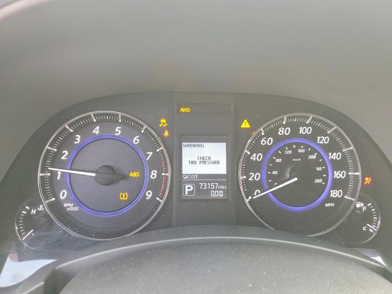 2016 Infiniti Qx70 VIN JN8CS1MW9GM752542 COPART salvage auction — FRONT END, PA, sold $1,800 on 2026-07-20 (photo 9)