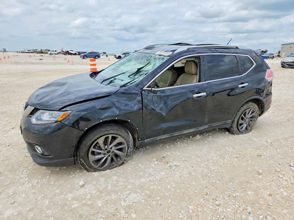 2016 Nissan Rogue VIN 5N1AT2MT5GC731524 COPART salvage auction — ROLLOVER, Tx - Salvage Vehicle Title, sold $1,300 on 2026-07-09 (photo 1)
